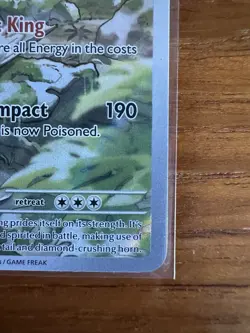 Pokemon Nidoking Illustration Rare Full Art Holo 174/165 170 HP 190 Attack - Image 4