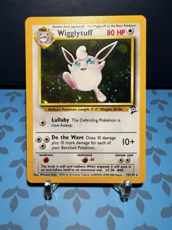 Wigglytuff Holo Swirl 19/130 - Pokemon - Base Set 2 NM / LP - Image 1