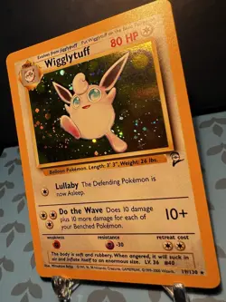 Wigglytuff Holo Swirl 19/130 - Pokemon - Base Set 2 NM / LP - Image 2