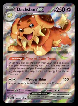 Pokemon Dachsbun ex #067/142 tcg Near Mint or Better - Image 1
