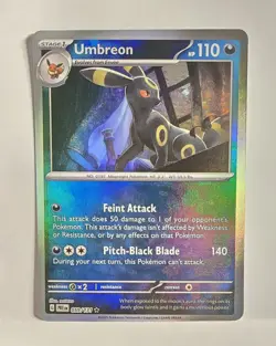Pokemon Umbreon 059/131 Sv: Prismatic Evolutions Rare Holo Master Ball Pattern - Image 1