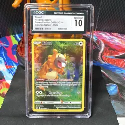 Bidoof GG29/GG70 - CGC Gem Mint 10 - Crown Zenith: GG - Pokemon TCG 2023 - Image 1