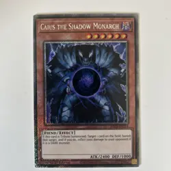 Yugioh - Caius The Shadow Monarch - RA03-EN194 - Platinum Secret Rare - (NM) - Image 1