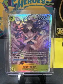Bandai One Piece CCG Nico Robin EB03-055 Super Rare Holo 8000 Power - Image 1