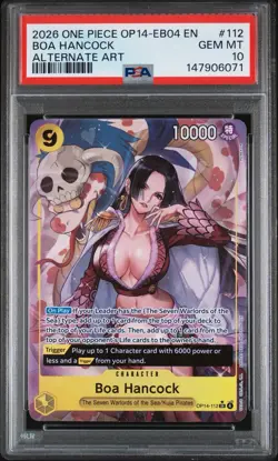 PSA 10 One Piece Boa Hancock OP14-112 Alternate Art - Image 1
