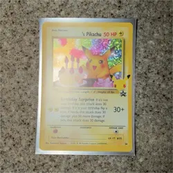 Birthday Pikachu 24/53 Celebrations Holo Black Star Promo Pokemon - Image 1