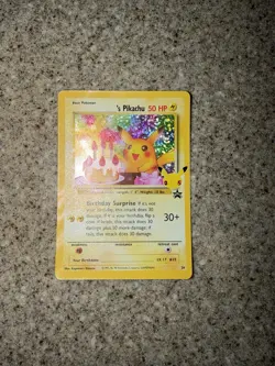 Birthday Pikachu 24/53 Celebrations Holo Black Star Promo Pokemon - Image 2