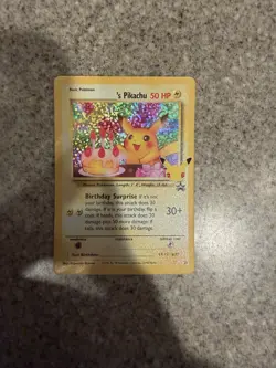 Birthday Pikachu 24/53 Celebrations Holo Black Star Promo Pokemon - Image 3