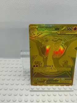 🔥 Mega Charizard X ex Gold 130/094 – Phantasmal Flames Pokemon TCG | Ultra Rare - Image 5