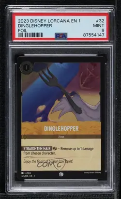 2023 Disney Lorcana - The First Chapter 1 Foil Dinglehopper #32 PSA 9 MINT - Image 1