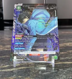 Union Arena Solo Leveling Sung Jinwoo UE07-049 SR* Alt Art - Image 1