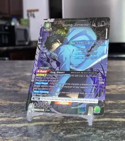 Union Arena Solo Leveling Sung Jinwoo UE07-049 SR* Alt Art - Image 2