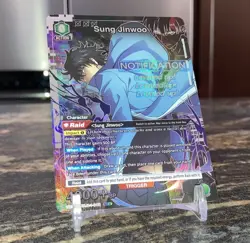 Union Arena Solo Leveling Sung Jinwoo UE07-049 SR* Alt Art - Image 3