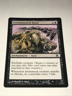 2007 Magic: The Gathering Contaminated Bond Card - Image 1