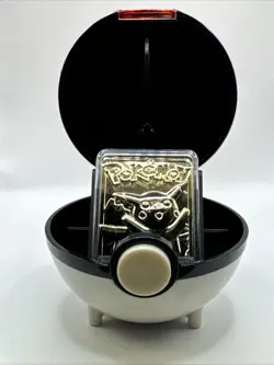1999 Pokemon Burger King 23K Gold Plated Pikachu Card With Original Packaging - Image 1