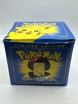 1999 Pokemon Burger King 23K Gold Plated Pikachu Card With Original Packaging - Image 2