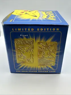 1999 Pokemon Burger King 23K Gold Plated Pikachu Card With Original Packaging - Image 3