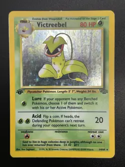 VICTREEBEL Pokemon Card - WOTC - 1st Edition - Jungle - 14/64 - HOLO - NM (A) - Image 2