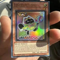 yugioh lollipo yummy ultra rare jush-en018 jush 1st edition holo mint! - Image 2