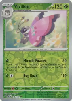 Vivillon 10/198 Reverse Holo | Scarlet & Violet | Pokemon Card - Image 1