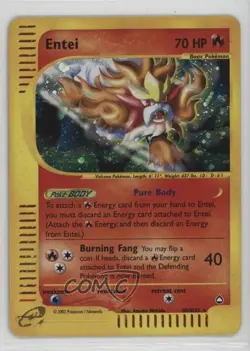 Entei Holo Pokemon e-Card Series Aquapolis #H8 2003 - Image 1