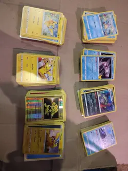 pokemon cards bulk lot 370Cards and Energy And Pokemon Hidden Fates Box N/M - Image 1