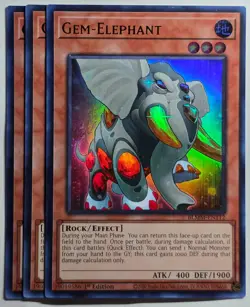 Yugioh x3 Gem-Elephant BLMM-EN112 Ultra Rare 1st Edition - Image 1