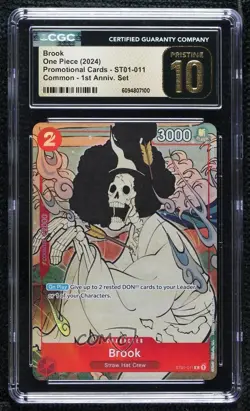 2022 One Piece Card Game: 25th Anniversary Premium Collection Brook CGC 10 - Image 1