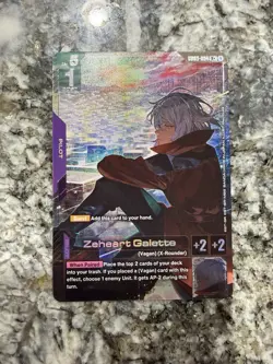 Zeheart Galette R+ Alt Art GD03-094 Gundam TCG Card Foil Steel Requiem English - Image 1