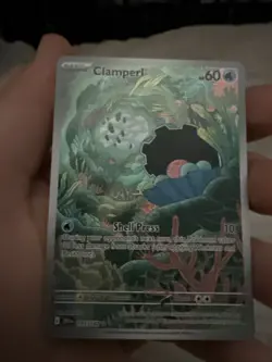 Clamperl 195/182 Destined Rivals Full Art Ultra Rare Holo Pokemon Card NM - Image 1