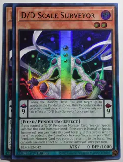 Yugioh x2 D/D Scale Surveyor BLMM-EN042 Ultra Rare 1st Edition - Image 1
