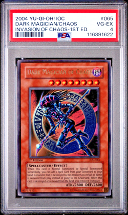 PSA 4 1ST EDITION Dark Magician of Chaos IOC-065 Invasion of Chaos YUGIOH - Image 1