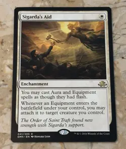 Sigarda's Aid Eldritch Moon Regular Card Magic The Gathering - Image 1