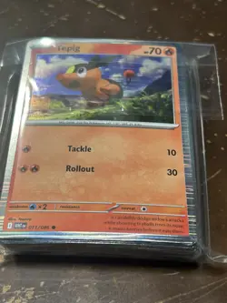 LOT OF (60) Tepig 011/086 White Flare Holo Rare Collection Promo Pokemon Card - Image 1