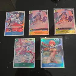 One Piece Tcg Super Rare Cards x5 cards alt art, Foil - English - Image 1