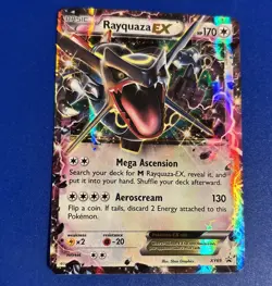 Pokemon Rayquaza EX XY69 Promo Holo Card Basic Aeroscream Dragon XY Shiny - Image 1