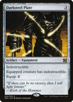 Darksteel Plate [Duel Decks: Elves vs. Inventors] Lightly Played - Image 1