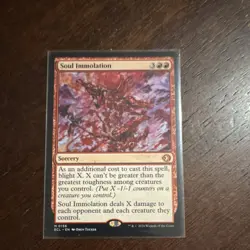Magic: The Gathering Soul Immolation Sorcery Red ECL 0156 Drew Tucker 2026 - Image 1