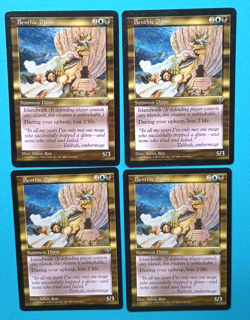 Magic the Gathering MTG Mirage BENTHIC DJINN X 4 R LP/EX 1996 Nice! - Image 1