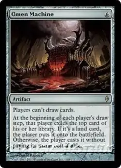 OMEN MACHINE New Phyrexia MTG Artifact RARE - Image 1