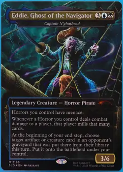 Eddie Ghost of the Navigator Captain N'ghathrod Secret Lair Pro FOIL NM 513534 - Image 1