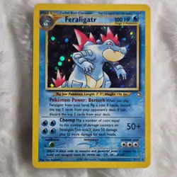 Pokemon Feraligatr 4/111 Neo Genesis Holo Rare Unlimited 2000 Stage 2 100 HP - Image 1