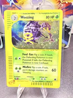 Pokemon TCG Weezing 32/165 Expedition 2002 Holo Rare E-Series Card - Image 1