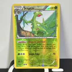Pokemon Sceptile Reverse Holo Rare DAMAGED 8/160 XY-Primal Clash - Image 1