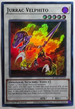 Yugioh Jurrac Velphito BLMM-EN149 Ultra Rare 1st Edition - Image 1