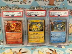 Pokemon Prismatic Evolutions Flareon Vaporeon Jolteon Promo PSA 10 Set (3) - Image 1