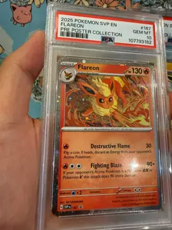 Pokemon Prismatic Evolutions Flareon Vaporeon Jolteon Promo PSA 10 Set (3) - Image 3