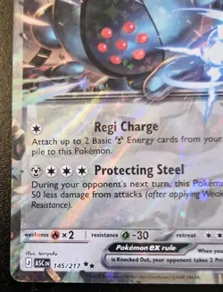 Registeel EX 145/217 Double Rare Mega Evolution: Ascended Heroes Pokemon TCG - Image 4