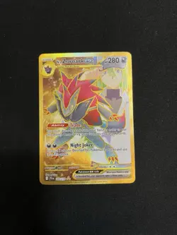 Pokemon N's Zoroark EX Gold Full Art Journey Together 189/159 NM - Image 1