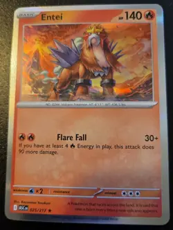 Entei 025/217 Holo Rare Mega Evolution: Ascended Heroes Pokemon TCG - Image 1